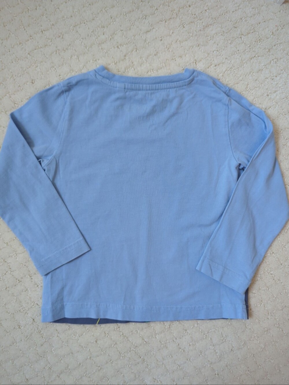Mini Boden Light Blue & Navy Frog Pond Long-Sleeve Tee - Picture 6 of 6